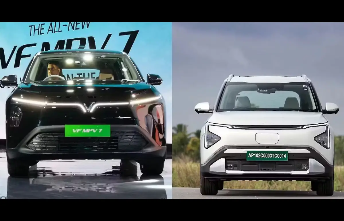 VF MPV 7 vs Carens Clavis EV